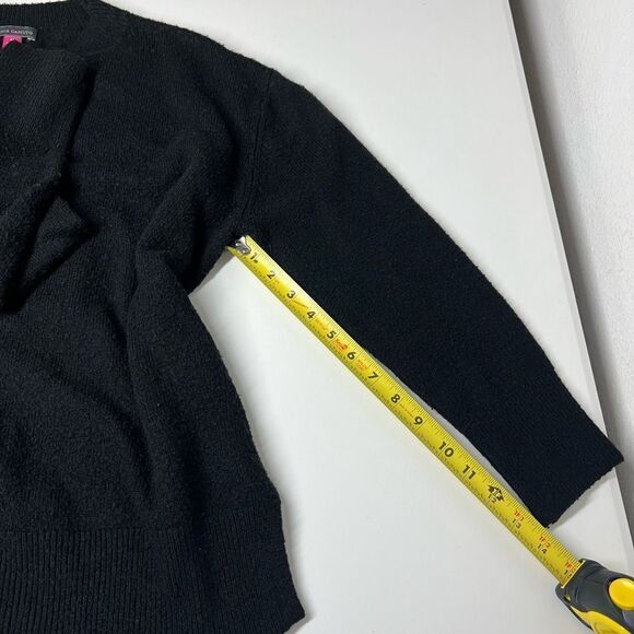 Vince Camuto Black Crewneck Knitted Sweater Size M - Picture 5 of 10